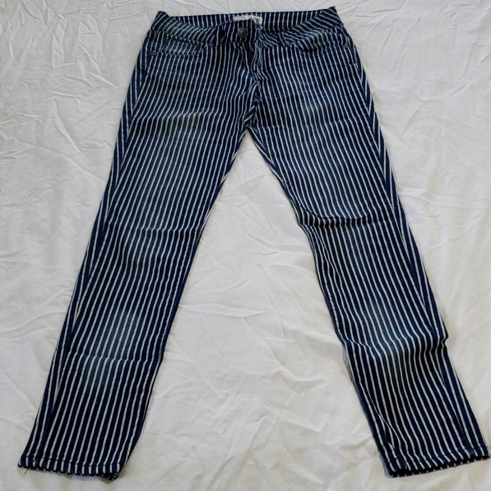 Free Culture stripes skinny jeans